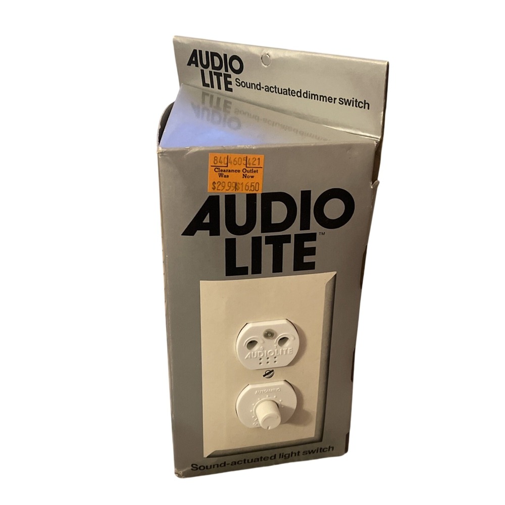 Audio Lite Sound Actuated Light Switch Crime Deterrent, Safety, Energy Saving
